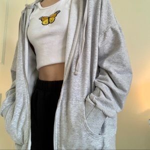 SOLD [time and tru grey zip-up hoodie]
